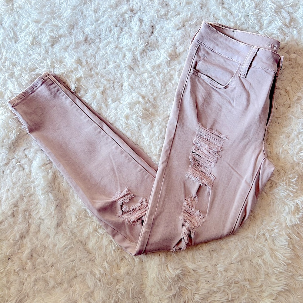 American Eagle Outfitters Distressed Jeggings Size 8